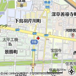 京都府京都市伏見区鳥羽町40-3周辺の地図