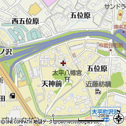 愛知県岡崎市大平町天神前35-3周辺の地図