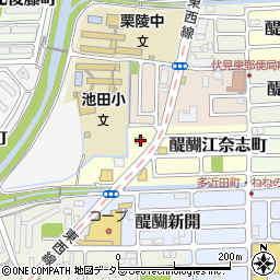 京都府京都市伏見区醍醐江奈志町9-1周辺の地図
