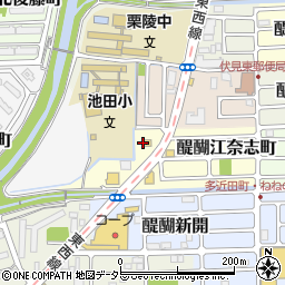 京都伏見食堂周辺の地図