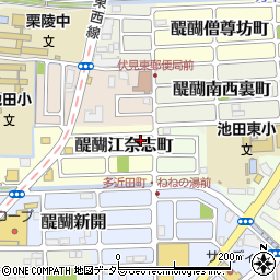 京都府京都市伏見区醍醐江奈志町10-45周辺の地図