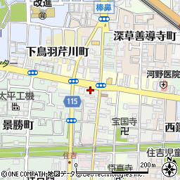 京都府京都市伏見区加賀屋町736-2周辺の地図