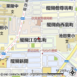 京都府京都市伏見区醍醐江奈志町10-44周辺の地図