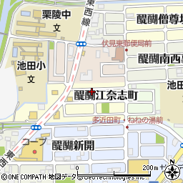 京都府京都市伏見区醍醐江奈志町10-163周辺の地図