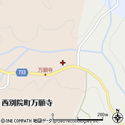 京都府亀岡市西別院町万願寺河原周辺の地図