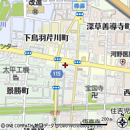 京都府京都市伏見区鳥羽町687-1周辺の地図