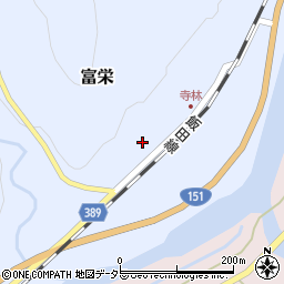 愛知県新城市富栄大道下3周辺の地図