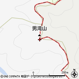 男滝山周辺の地図