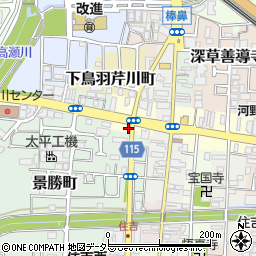 京都府京都市伏見区鳥羽町689周辺の地図