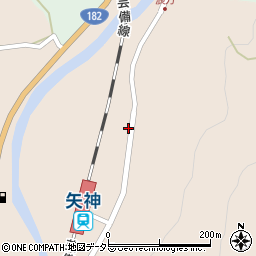 岡山県新見市哲西町矢田49周辺の地図