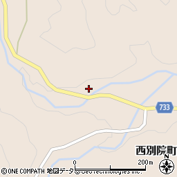 京都府亀岡市西別院町万願寺岩ケ谷周辺の地図