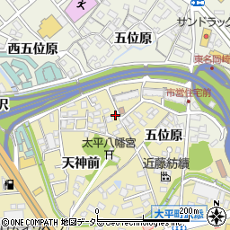 愛知県岡崎市大平町天神前34周辺の地図