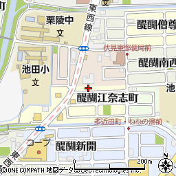 京都府京都市伏見区醍醐江奈志町10-150周辺の地図