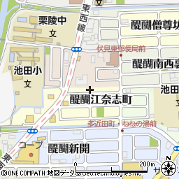 京都府京都市伏見区醍醐江奈志町10-146周辺の地図