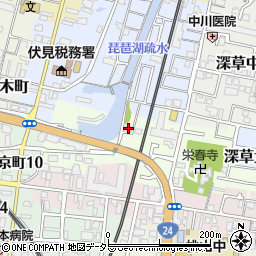 京都府京都市伏見区桃山町丹下22-15周辺の地図