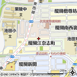 京都府京都市伏見区醍醐江奈志町10-135周辺の地図