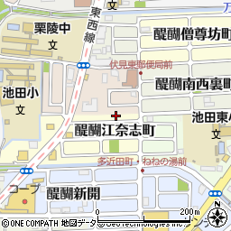 京都府京都市伏見区醍醐江奈志町10-132周辺の地図