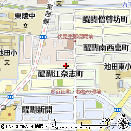 京都府京都市伏見区醍醐江奈志町10-143周辺の地図