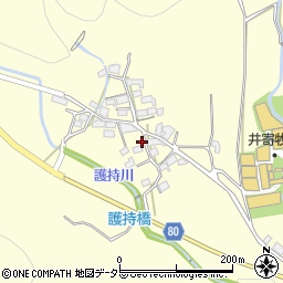兵庫県姫路市夢前町護持962周辺の地図