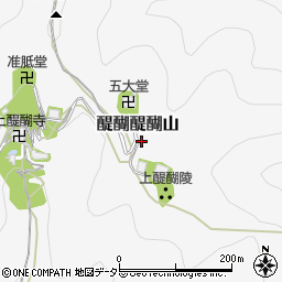 京都府京都市伏見区醍醐醍醐山周辺の地図