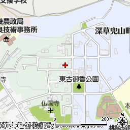 京都府京都市伏見区深草大亀谷古御香町116周辺の地図