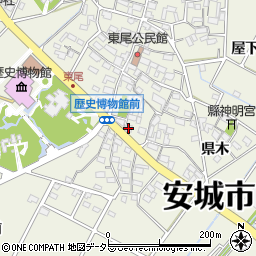 愛知県安城市安城町横町38周辺の地図