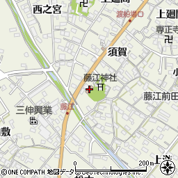 東浦町役場　藤江公民館周辺の地図