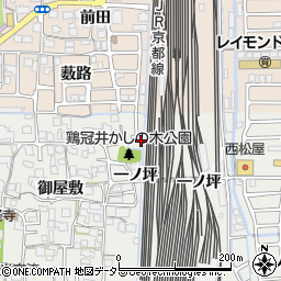 京都府向日市鶏冠井町一ノ坪周辺の地図