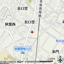愛知県安城市安城町社口堂70周辺の地図