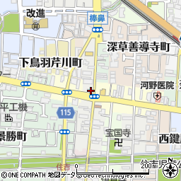 京都府京都市伏見区加賀屋町734周辺の地図