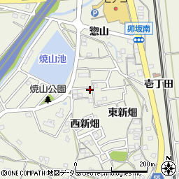 愛知県知多郡阿久比町卯坂西新畑46-13周辺の地図