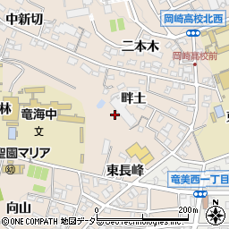 愛知県岡崎市明大寺町畔土周辺の地図