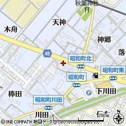 愛知県岡崎市昭和町天神38周辺の地図