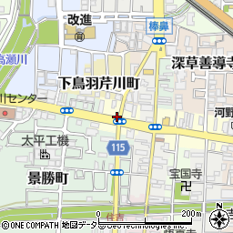 〒612-8308 京都府京都市伏見区鳥羽町の地図