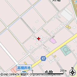愛知県安城市高棚町井池周辺の地図