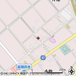 愛知県安城市高棚町（井池）周辺の地図
