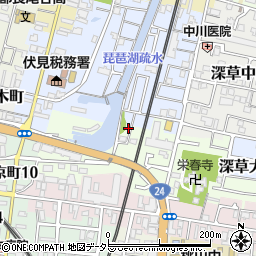 京都府京都市伏見区桃山町丹下51-2周辺の地図