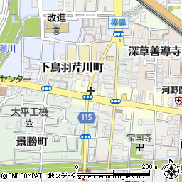 京都府京都市伏見区鳥羽町698周辺の地図