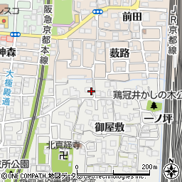 京都府向日市鶏冠井町（北井戸）周辺の地図