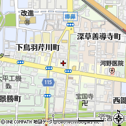 京都府京都市伏見区加賀屋町731周辺の地図