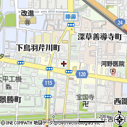 京都府京都市伏見区加賀屋町731周辺の地図