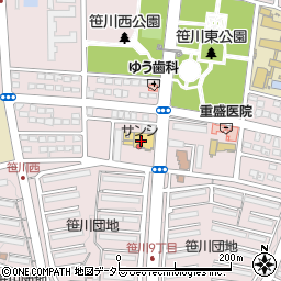 百五銀行スーパーサンシサンビーム店 ＡＴＭ周辺の地図