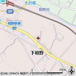 兵庫県三田市下相野279周辺の地図