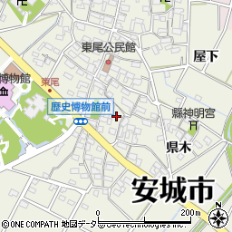 愛知県安城市安城町横町31周辺の地図