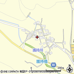 兵庫県姫路市夢前町護持947周辺の地図