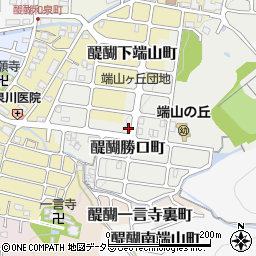 京都府京都市伏見区醍醐上端山町1-24周辺の地図