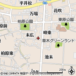 愛知県知多郡阿久比町草木末広92-3周辺の地図