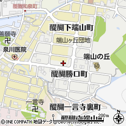 京都府京都市伏見区醍醐上端山町1-21周辺の地図