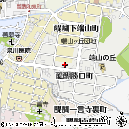 京都府京都市伏見区醍醐上端山町1-19周辺の地図