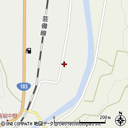広島県庄原市西城町中野602周辺の地図